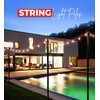 Utopia Home String Light Poles Circle, 9FT Light Poles for