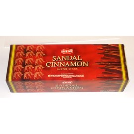 Sandal Cinnamon Incense - Hem - 1 box of approximately 120 sticks
