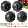 CheeMuii 4 Pack Lawn Mower Deck Wheel Kit Heavy-duty Mower