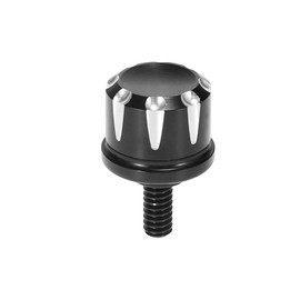 F FIERCE CYCLE Black Seat Bolt Tab Screw Quick Mount Cap Knob for Harley Davidson Road King Softail 1996-2020