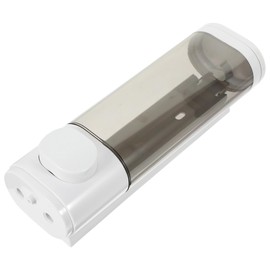CALLARON Dispensador de Jabón Líquido de Pared Manual Ducha y Loción Instalación Estable y Ahorro Espacio para Baño Hogar Hotel Transparente Práctico 