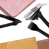 KEWAYO 4-piece Set, Rhombus Perforation, Round Hole Punch Set, Leathercraft,