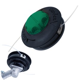 Line Head Grass Trimmer, XiXiRan Line Head for Brush Cutter, Aluminium Line Head with Left Thread, Thickened Aluminium Head without Disassembly Mowing Head, Grass Trimmer Head (Black-B)