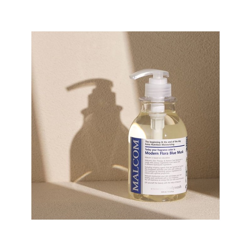 Malcolm Mildly Acidic Allergy Free Body Wash (Dry White Musk)