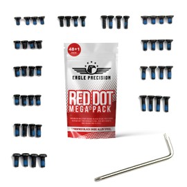 Eagle Precision Red Dot Mega Pack | 48 Pcs of M3, M4#6-32 Screws: 6mm, 8mm, 10mm 12mm for Precision Tools, Plates, and Red Dot Mounts | Includes Oval & Dome Head Torx Heads.