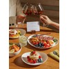 Sweese 18-Piece Dinnerware Sets for 6, Porcelain Plates and Bowls