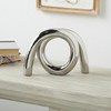 Deco 79 Ceramic Abstract Decorative Sculpture Rounded Loop Home Decor