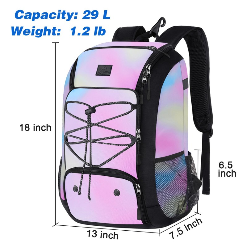 MATEIN Softball Bag for Women, Lightweight Baseball Bat Backpack with