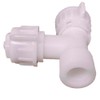 NuFlush Nylon Bidet T-Adapters 1/2 inch Female 1/2 inch Male,
