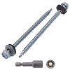 SKIR'CO (Pack of 60) Galvanised Roofing Screws 4.8 x 90mm