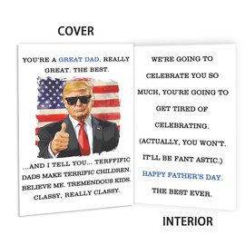 Missonemi Funny Fathers Day Card for Dad, Fathers Day Card Gifts from Daughter Son,Best Father's Day Cards for Great Dad