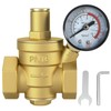 Areyourshop DN25 1" Brass Adjustable Water Pressure Reducing Regulator Valves