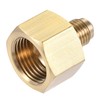 sourcing map Brass Pipe Fitting, 1/4 SAE Flare Male 1/2