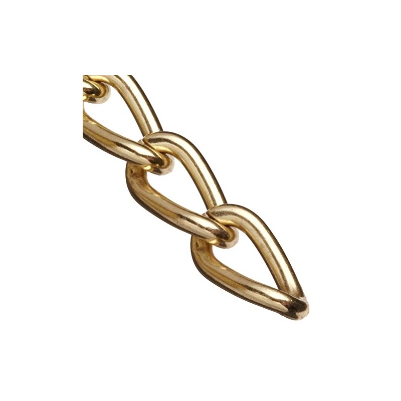Campbell Chain Hobby/Craft Sash Chain 200 Trade Size Brass Plated