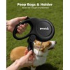 pecute Retractable Dog Leash with Poo Bag Holder, 2025 New
