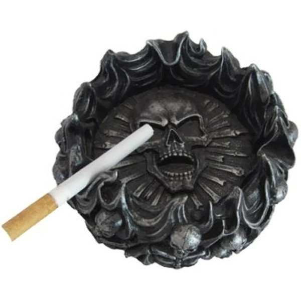 Spooky Halloween Ashtray | Mythical Fantasy Home Decorative Sculptures Ashtray | Medieval and Gothic Gifts and Home Decor (Eternal Pyre))