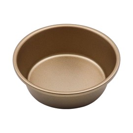 Tiardey 4 Pieces Air Fryer Egg Molds 4 Inch Ramekins for Air Fryer Mini Round Baking Tray Food Grade Carbon Steel Air Fryer