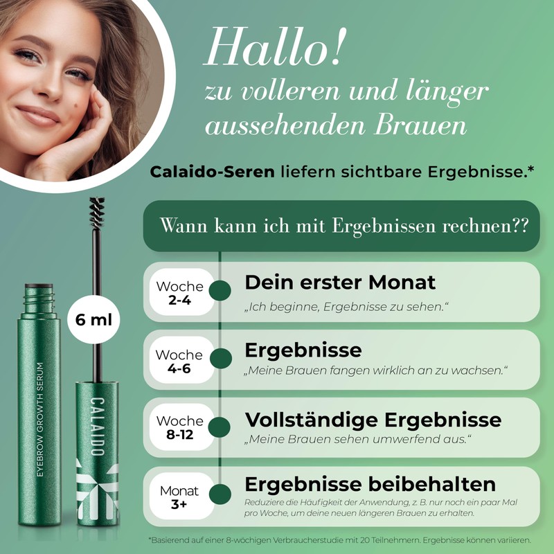 Calaido Eyebrow Serum Growth - Premium Eyebrow Serum for Naturally