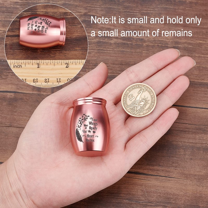 CREATCABIN Small Pet Urns Your Wings were Ready But My