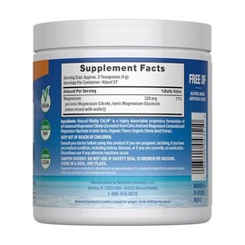 Calm Natural Vitality Magnesio Sabor Naranja 8 OZ