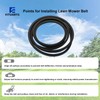 FITUARTS Lawn Mower 180808 Secondary Deck Belt for Craftsman 48