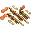 KOTARBAU Spring Latch 100 mm Bolt Door Bolt Galvanised Rustproof