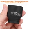 sourcing map 4 Point Square Socket 1/2" Drive 23mm Metric