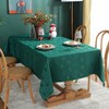 Mantel jacquard de Navidad, resistente a derrames y arrugas con
