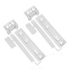 SPARES2GO Door Plastic Mounting Bracket Fixing Slide Kit Compatible with