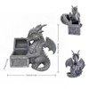YZYOE LED Solar Powered Dragons Opening Treasures Box Light, Outdoor
