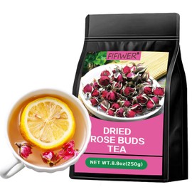 Phnom Penh Rose 8.8oz/250g, Dried Rose Buds tea, Edible Rose Tea Fragrant Dried Flowers for Tea,Jams, cakes, desserts, or other baked goods