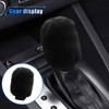 2PCS Plush Car Gear Shift Knob Cover & Handbrake Cover,