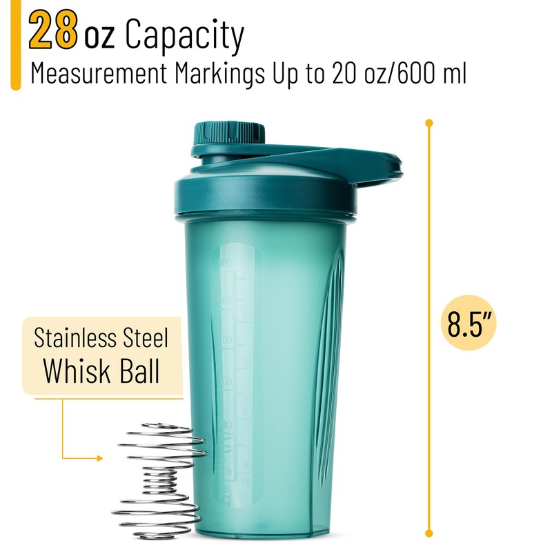 Mr. Pen- Shaker Bottles for Protein Mixes with Twist Cap,