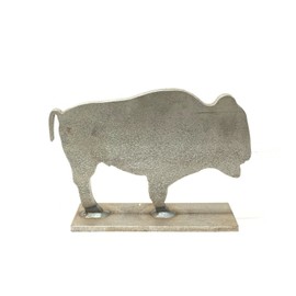 HMF Targets AR500 Buffalo Bison Silhouette Animal Steel Knock-Over Target 12”X 8”X 3/8”