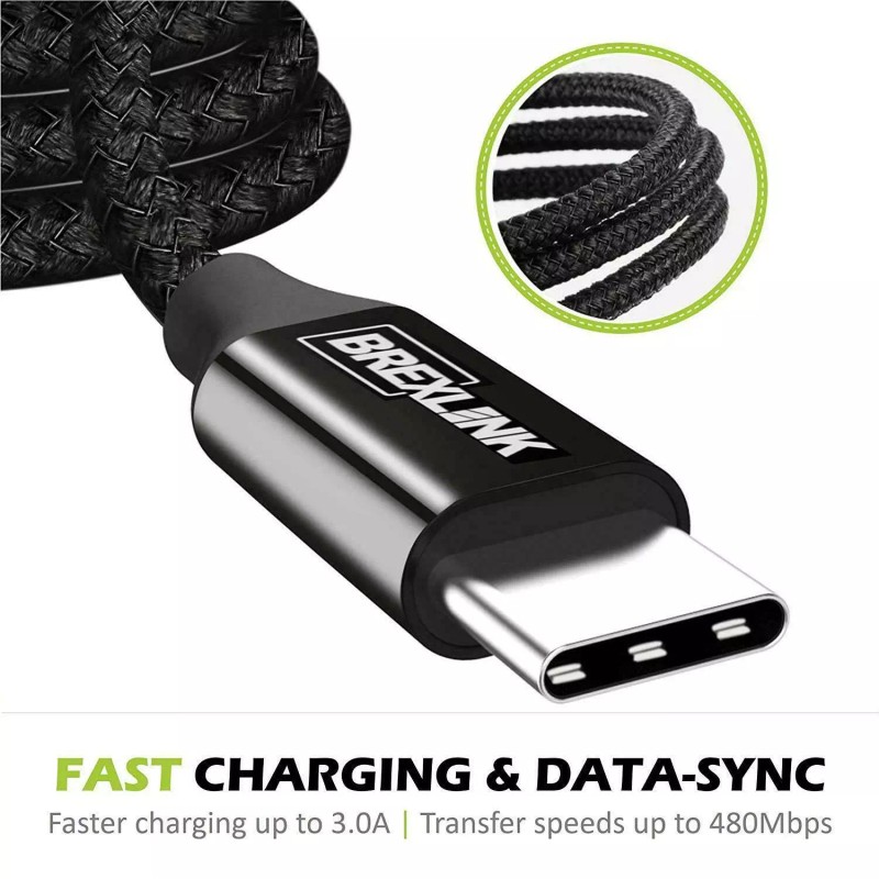 Brexlink USB C To USB A Charge/Sync Cable - Black