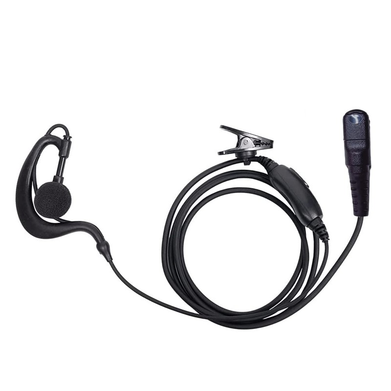 G Shape Earpiece Two Way Radio Headset 6 Pins Surveillance