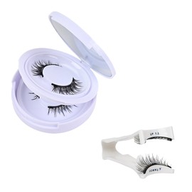 XPEX 2 Pairs of Magnetic Eyelashes Magnetic Eyelashes Reusable Magnetic Eyelashes Set with Clip Easy to Wear and Remove