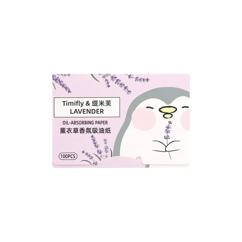Papel Arroz Absorbente Grasa Facial Timifly Set 300 Hojas Lavanda
