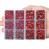 10000Pcs 2-Boxes Mixed Size Hot Fix Round Crystals Gems Glass