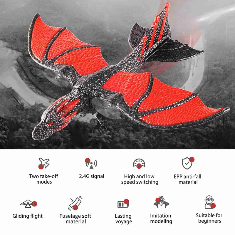 Remote Control Plane, 2.4Ghz Remote Control Airplane with Gyro Stabilizer,