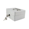 Mini Portable Safe Box, Steel Petty Lockable Money Box with