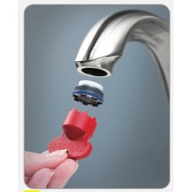 Neoperl Cache 1.0 gpm Faucet Aerator Hidden insert Aerated Stream with Install Key for Kitchen Bathroom Male Standard/Junior/TT Small Sizes (TJ 2 Pack), Blue