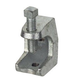 Newhouse Electric 3/8 in. Strut Channel Beam Clamp (Top Clamp) - Silver Electro-galvanized