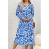STYLEWORD Womens Fall Dresses 2024 Casual Long Sleeve Midi Dress