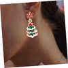 COLLBATH Elegant Christmas Tree Earrings Women's Xmas Dangle Earrings for