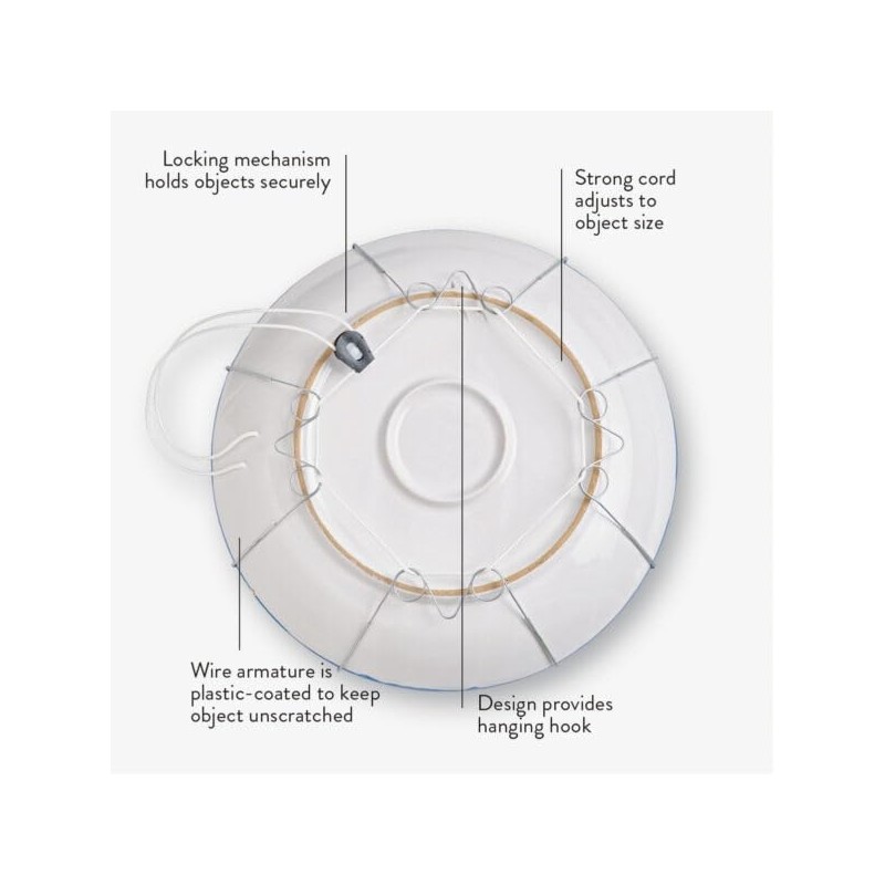 Display Buddie Adjustable Wall Plate Hanger - for Oval Square
