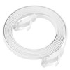 Cable Ethernet Plano Blanco CAT6 Gigabit 8 Núcleos Par Trenzado