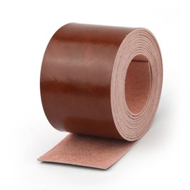 Wide Flat Leather Bands, Portable Leather Strips for Crafts, Brown Leather Bands for Home Decoration, Craft, Tool Workshop, Handmade