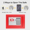 HF Red Small Safe Box for Money - 0.23CF Mini