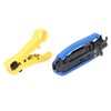 Coax Crimper Tool Kit Adjustable Coaxial Cable Crimper Stripper with